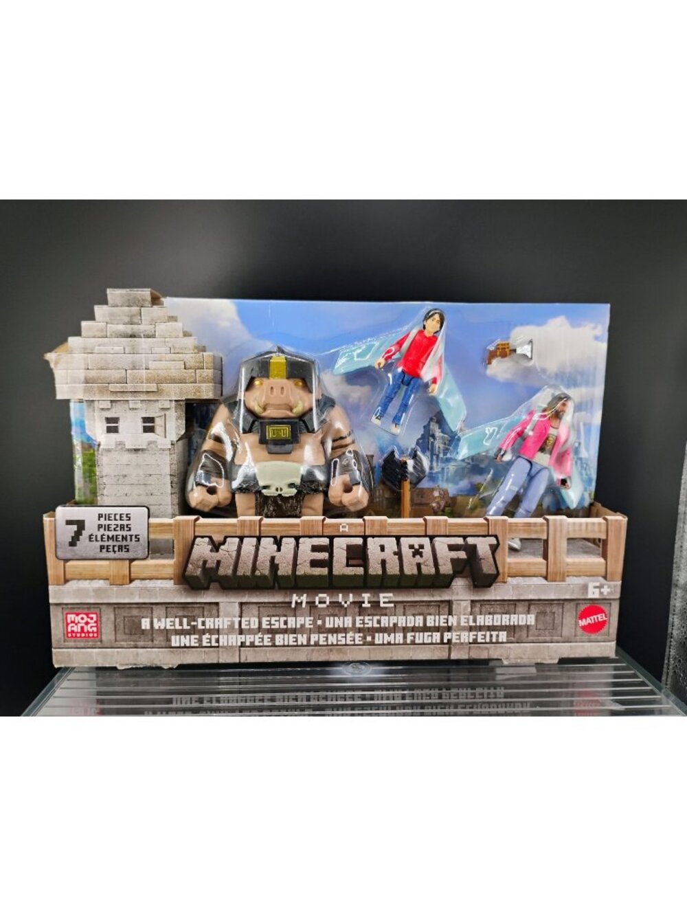 Minecraft Movie 7-Piece Action Figures Playset A Well-Crafted Escape